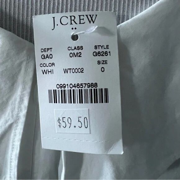 🆕 J. Crew White Ruffle Tank Top size 0 - Picture 4 of 7